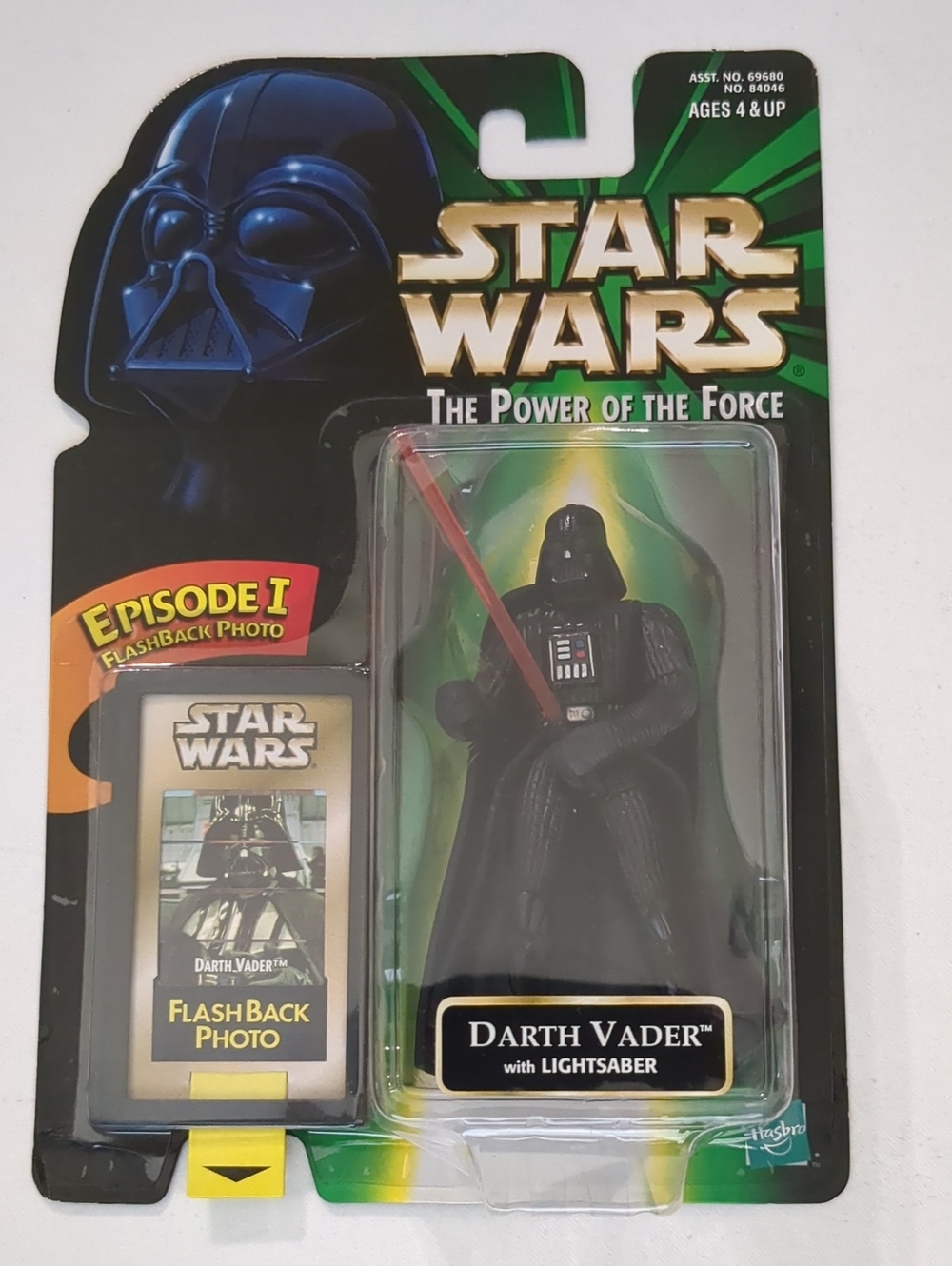 Star Wars Power Of The Force Darth Vader 1998 Action Figure With Flashback Photo